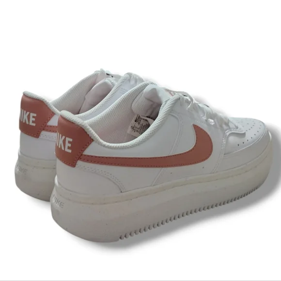 NEW Nike Court Vision Alta Women's Shoes In White/Sail/Red Stardust Size 10 - Picture 8 of 15